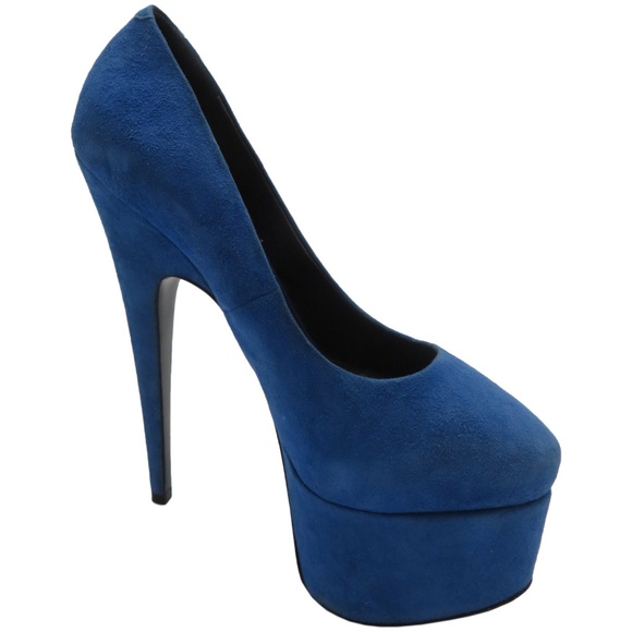 GIUSEPPE ZANOTTI suede platform pump heel size 6 - Picture 4 of 7